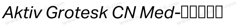 Aktiv Grotesk CN Med字体转换